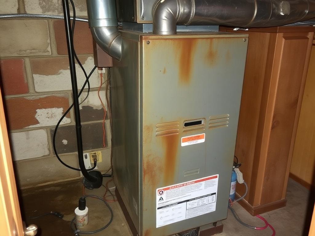 Whittier Furnace Replacement before